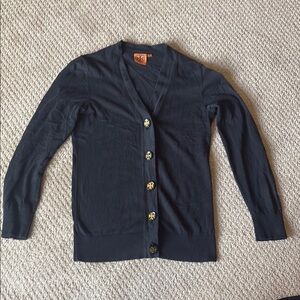 Women’s Tory Burch Long Black Cardigan Sweater